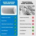 thumbnail image 4 of Shoe Washing Bag for Washing Machine, Shoe Laundry Bags with Invisible Side Zipper, 360°All Around Cleaning,Gray, 4 of 6