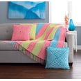 thumbnail image 1 of Mary Maxim Fruity Checks & Stripes Afghan and Pillow Covers Set, 1 of 1