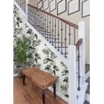 thumbnail image 4 of NextWall Harry & Grace Leaf Stripe Peel and Stick Wallpaper 20.5 in. W x 18 ft. L - Inkwell, 4 of 8