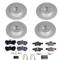 Power Stop Front Euro-Stop ECE-R90 Certified Brake Pad and Rotor Kit ESK4554