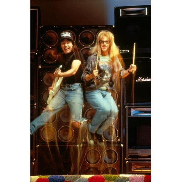 Everett Collection EVCMCDWAWOEC002HLARGE Waynes World Mike Myers Dana Carvey 1992 C Paramount & Courtesy Everett Collection Photo Print, 16 x 20 - Large