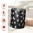 thumbnail image 5 of 12oz Coffee Tumblers Black Halloween Cat Skull Pattern Stainless Steel Vacuum Insulated Travel Tumbler Coffee Cups Mug with Lid and Straw with Cleaning Brush for Cold & Hot Drinks, 5 of 5
