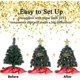 thumbnail image 2 of Árbol de Navidad de escritorio CHAO mini árbol artificial con tiras amarillas 45 cm, 2 of 4
