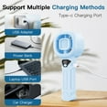 thumbnail image 6 of XGFHYJEH Hand Held Fan, Mini Fan Handheld, Hand Held Fan Rechargeable, Portable Folding Hand Held Cooling Fan, 6 of 6