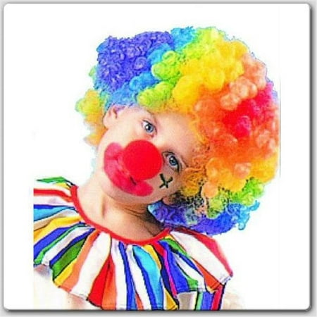 Clown Wig - Rainbow Color - Size Child