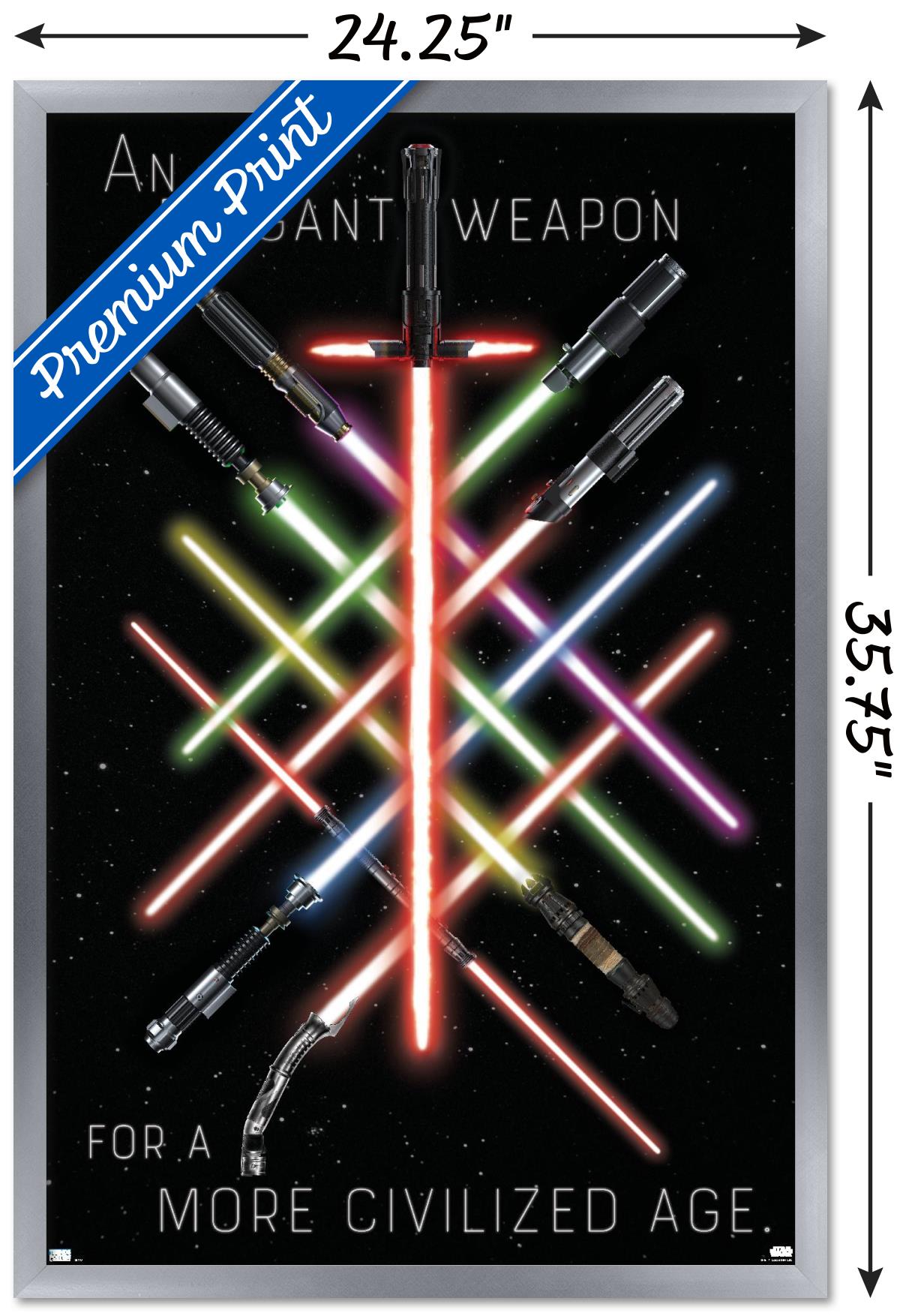 Star Wars - Lightsaber Group Wall Poster, 22.375" x 34", Framed - image 3 of 5