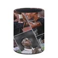 thumbnail image 3 of Vinícius Júnior-theme Cylinder Pen Holder Pencil Organizer with Flannel Lining PVC Leather Material Cardboard Base for study work 10*8CM, 3 of 6