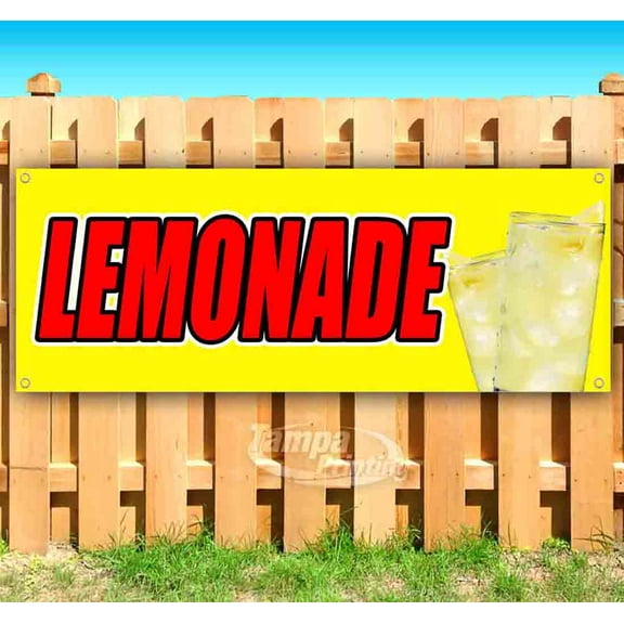Lemonade 13 oz Vinyl Banner With Metal Grommets
