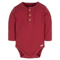 thumbnail image 3 of Gerber Baby Boy Long Sleeve Onesies Bodysuits, 2-Pack, Newborn - 12M, 3 of 8