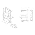 thumbnail image 3 of 24/7 Shop At Home Bagare Metal and Wood Baker's Rack, Reclaimed Oak, 3 of 12
