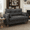 Gray, variant on 50" Loveseat Couch with Tufted Design | Space-Saving Love Seat Sofa for Small Spaces, Bedroom, and Apartment | Black