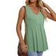 thumbnail image 4 of mfyjkho Tops Para Mujer, Camisola Fluida Con Cuello En V Y Sin Mangas Para Mujer Tops Y Blusas Para Mujer M, 4 of 8