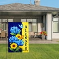 thumbnail image 3 of Amhnf Blessed Flowers And Butterflies Garden Flag For Home Outdoor Garden Yard Decor 12x18 inch, 3 of 5