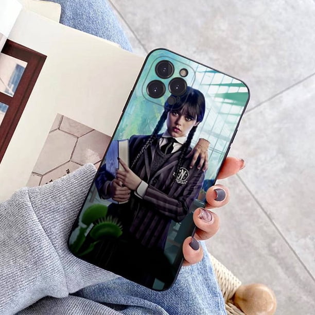 Addams-Funda trasera para iPhone 6, 7, 8 Plus, 11, 12, 13, 14 Pro, SE, 2020, MAX, Mini, X, XS, XR qiuyongming unisex