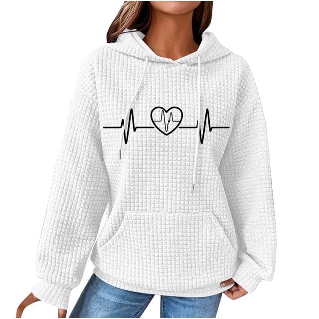 Cameland Hauts pour Femmes Manches Longues Automne Hiver Sweat à Capuche Pull Confortable
