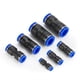thumbnail image 3 of Conector neumático de 1 pieza PY PE PU PM PM PZA PK SA SA Conector de manguera a través del conector de la manguera de plástico de 4-16 mm Conector rápido del compresor, 3 of 7