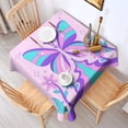 thumbnail image 2 of Butterfly Square Tablecloth 52x52in-Waterproof Polyester Printed Table Cover, Wrinkle Resistant & Washable for Kitchen Dining Picnic Party Decor, Buffet Table, Holiday Party, Dinner, Wedding, 2 of 6
