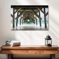 thumbnail image 2 of Elephant Stock Wrightsville Crystal Pier Wall Art - Horizontal Canvas Wall Art - Living Room Wall Decor - Nautical Canvas - Gray And Blue Decor - 24" x 16", 2 of 8