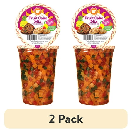 (2 pack) Sunripe Candied Fruit Cake Mix, 32 oz