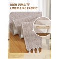 thumbnail image 3 of GHSDFBB Rustic Table Runner Boho Style, Handmade Tassels Khaki Table Runner 120 Inches Long Home Dining,Coffee Table,Kitchen,13x120, 3 of 7