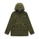 thumbnail image 1 of Chaquetas y abrigos casuales con capucha y manga larga para mujer, color liso, con botones, bolsillos, manga larga, cremallera, capucha, abrigos casuales, top de poliéster para mujer, 1 of 4