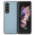 thumbnail image 7 of ELEHOLD for Samsung Galaxy Z Fold 3 Slim Folding Case Fiber Pattern Full Body Protection Shockproof Anti-Fingerprint Anti-Scratch Protective Case for Z Fold 3,Blue, 7 of 7