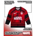 thumbnail image 3 of Marvel Mens Hockey Jersey Spider-Man Mickey Mouse Punisher Long Sleeve Mesh Hockey Jerseys for Men, 3 of 7