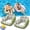 Green+green, variant on 3-in-1 Inflatable Pool Lounge Chair, U-Shaped Inflatable Sofa Pool Float with Cup Holder, Adult Floating Lounge Chair with Mesh Seat for Pools, Lake, Beach and Summer Parties
