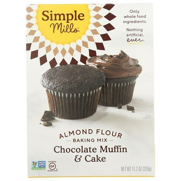 Simple Mills - Almond Flour Chocolate Muffin &amp; Cake Mix, 10 Oz