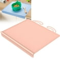 thumbnail image 2 of Silicone Placemat with Teething Edge Bumper/Spill Stopper | Dishwasher Safe, Travel Ready Non-Slip Suction Activity Mat, Multifunctional Pinny Table Mat, 10.43x12 Inch, Pink, 2 of 9