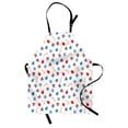 thumbnail image 1 of Christmas Apron, Snowflakes Surprise Present Boxes Classical Candy Canes and Noel Baubles, Unisex Kitchen Bib with Adjustable Neck for Cooking Gardening, Adult Size, Scarlet Blue Beige, by Ambesonne, 1 of 4