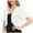 White, variant on Yourumao Women Shrug Soft Chiffon Open Front Sheer Short Sleeve Cardigans for Evening Dress