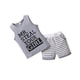 thumbnail image 4 of Jumpingount Yinyinxull - Conjuntos de 2 piezas sin mangas para bebés y niños pequeños, camisetas sin mangas de verano, pantalones cortos, conjuntos de conjuntos de ropa Gris 110cm, 4 of 6