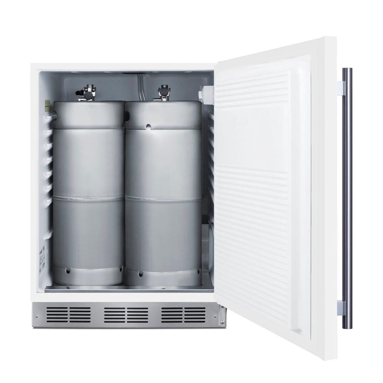 ADA compliant built-in commercial kegerator in white, no tap kit included
