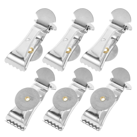 6pcs Curtain Drape Clips Household Fastener Hardware Decorative Tie Backs for Home Office Drapes