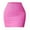 Bright Pink, variant on Women's High Waist Pencil Skirt ,Basic Stretchy Ribbed Casual Bodycon Wrap Skirt Black US 6