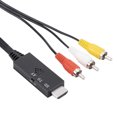 thumbnail image 4 of Cable adaptador convertidor de 1 m compatible con HDMI a RCA AV para sistema de cine en casa Sywqhk Para estrenar, 4 of 6