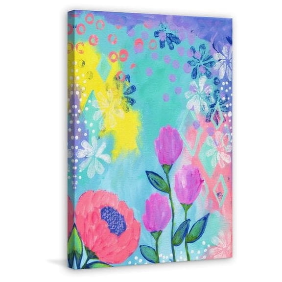 Marmont Hill "Lenas Garden" by Jill Lambert Painting Print on Wrapped Canvas