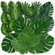 thumbnail image 1 of 88 Piezas de Hojas de Jungla de Palma 8 Tipos de Hojas de Monstera Tropical de ImitacióN con Tallos para Fiesta Hawaiana Luau Fiesta TemáTica de Playa, 1 of 5
