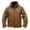 Khaki, variant on Hueook Mens Winter Coats with Hood Clearance Long Sleeve Fall Winter Warm Puffer Jacket with Pockets Fashion Printed Long Cardigan Tops