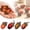 4Color-4PC, variant on 3 Pcs Artificial Small Acorn Set, Fake Acorn Ornament, Woodland Acorn Decor, Realistic Acorn Caps, Faux Acorns Decoration, Realistic Nutty, Simulation Nut DIY Pinecone Props, Autumn Fall Decor