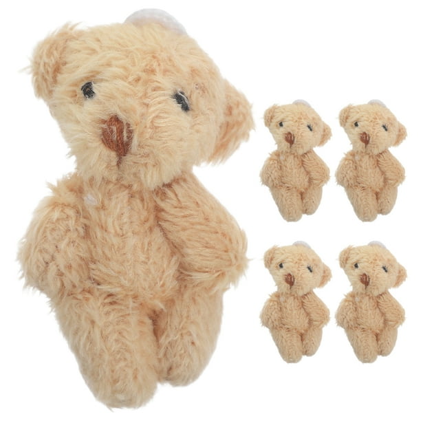 5 mini osos de peluche, pequeños osos de peluche, regalos de boda, llaveros, bolsos, etc