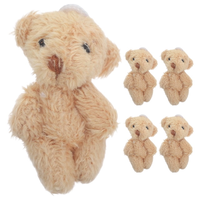 5 mini osos de peluche, pequeños osos de peluche, regalos de boda, llaveros, bolsos, etc