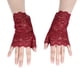 thumbnail image 1 of Mitones Qarigey De Encaje Sin Dedos Para Mujer Vino Rojo, 1 of 6