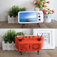 thumbnail image 2 of Retro Phone Holder Desktop Televison Design Mobile Phone Mount Stand(Orange), 2 of 5