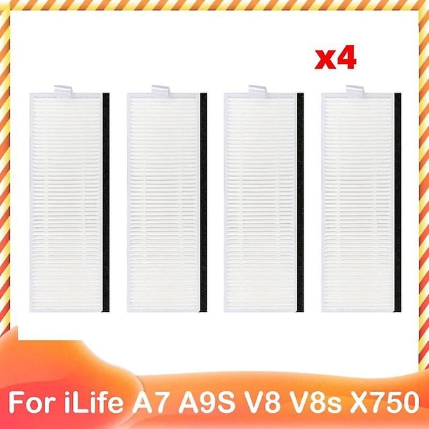 For iLife A7 A9S V8 V8s X750 X800 X785 V80 L100 Silvercrest SSR1 SSRA1 Rubber Main Side Brush Hepa Filter Kit For Cleaner Parts~0995