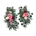 thumbnail image 5 of Wedding Arch Flowers Artificial Flower Swag Set Pack of 2, Flower Arrangement Home Decor Indoor Silk Flowers for Wedding Arch for Wall Party Pink, 5 of 10