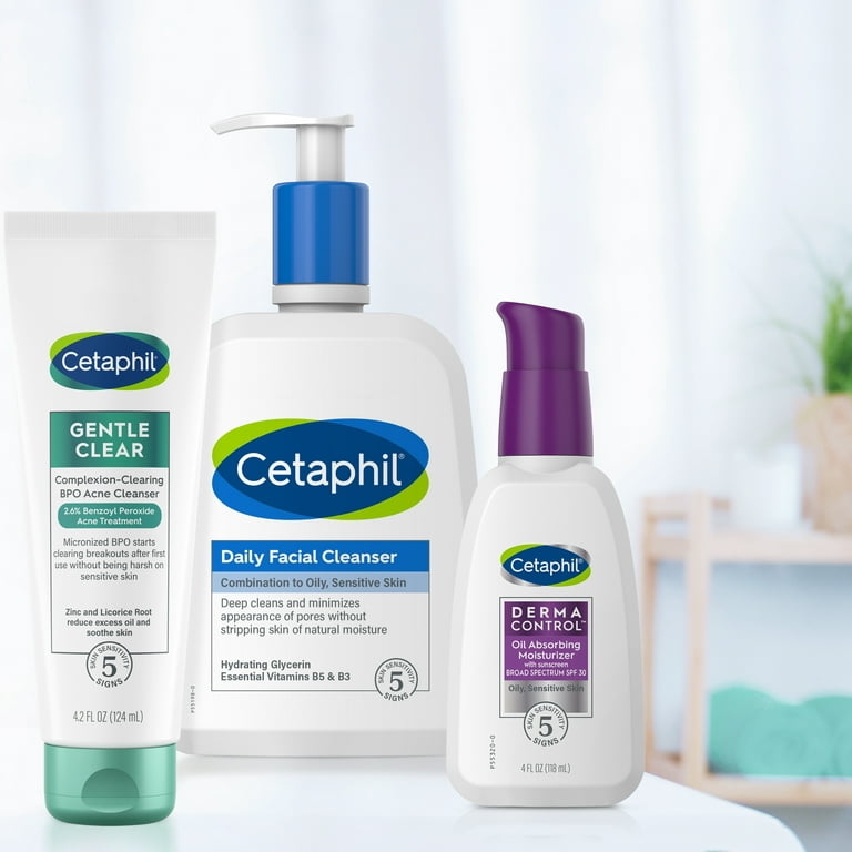 CETAPHIL GENTLE CLEAR Complexion-Clearing BPO Acne Cleanser | For Sensitive, Breakout Prone Skin | 4.2 fl oz | With Micronized Benzoyl Peroxide | Reduces Excess Oil | Free | Hypoallergenic - Walmart.com