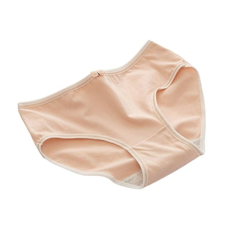 

JFY Women Underwear Seamless Bow Lightweight Solid Color Mid Waist Stretchy Panties for Daily Wear