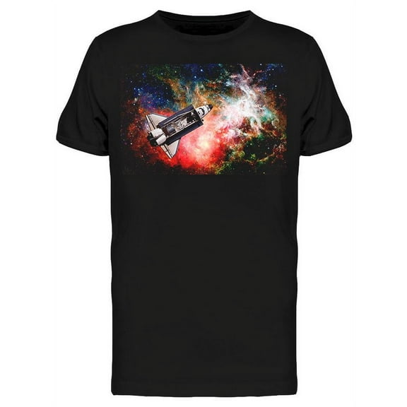 Space Shuttle Flying T-Shirt Men -Image by Shutterstock, Male XX-Large